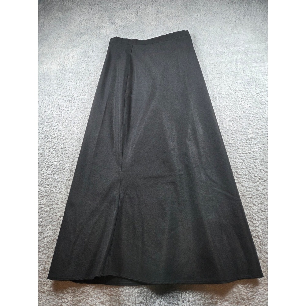 Joule Maxi Skirt 6 Black Womens A-Line Side Zip Long Formal Professional Skirt
